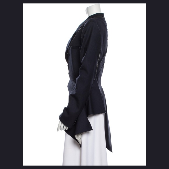 MONSE NAVY BLUE DECONSTRUCTED SLASHED JACKET BLAZER 4 NWOT - Picture 14 of 16